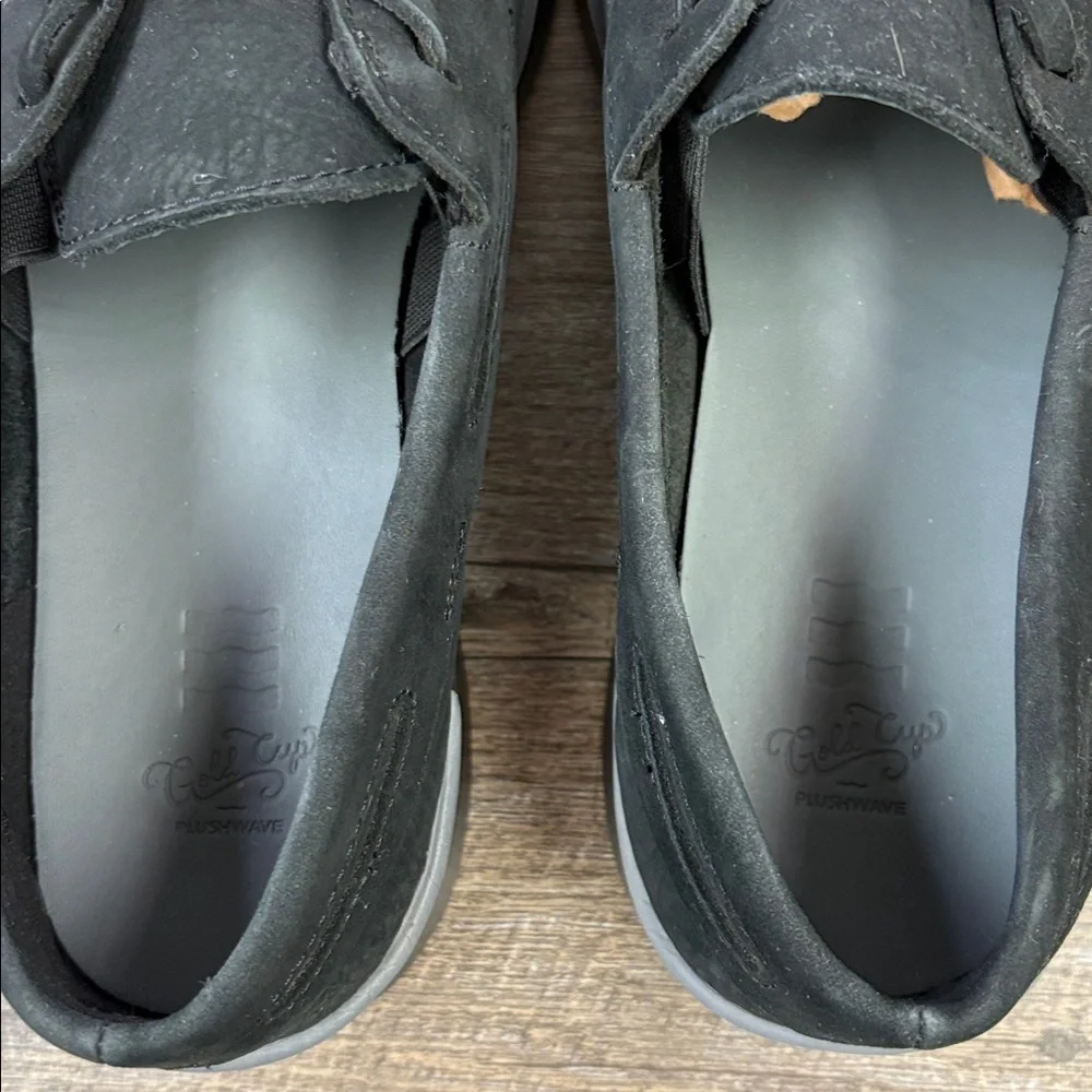 👞 Sperry Men’s Gold Cup Plushwave Boat Shoes | Black Leather | Size 9